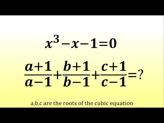 An Amazing Algebra Problem | 99% Failed to Solve This