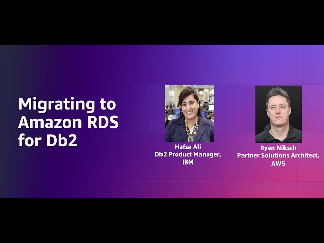 Migrating to Amazon RDS for Db2 | Amazon Web Services