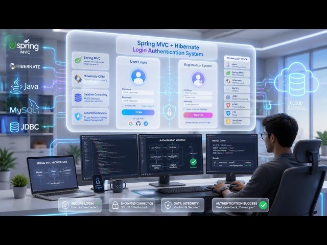 🔐🔥 Full Stack Java Project | Login & Registration System Using Spring MVC + Hibernate