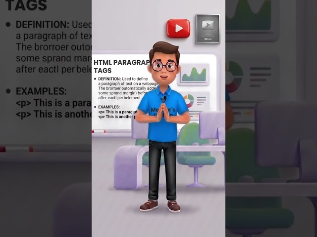 HTML Paragraph Tag Explained Simply! 💻🔥#shorts #trending  #html #paragraphtag #mazharscoding