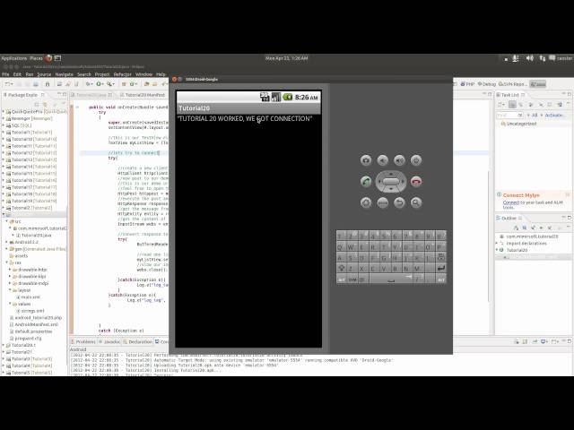 Android Tutorial 20 - Get Data From Internet, Display