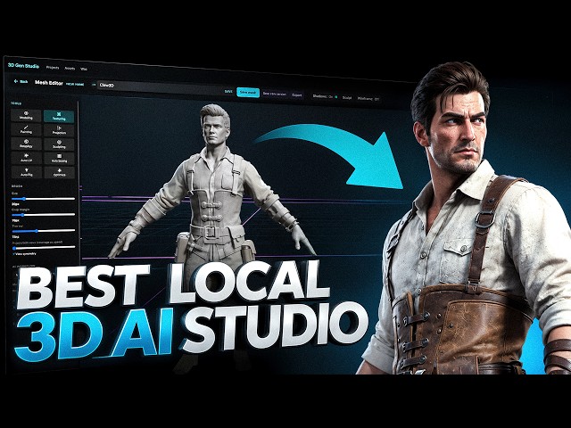 New 3D AI Tool is Insane! Full 3D Pipeline, Free & Local