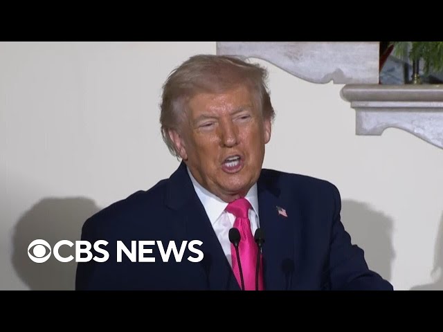 Trump delivers remarks at White House holiday celebration