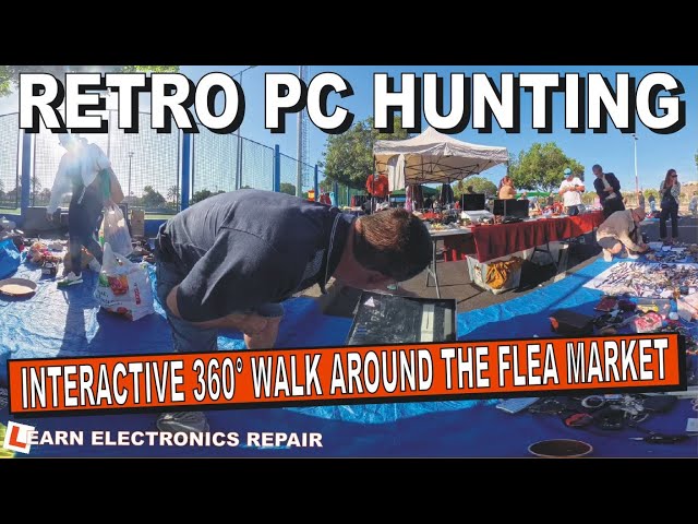 Where Do I Find Retro PC & Electronics? An INTERACTIVE  360 Tour Around The Car Boot Flea Market!