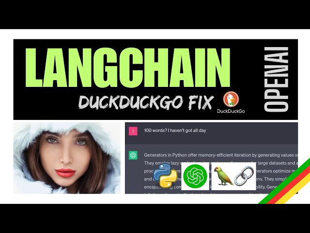LangChain & DuckDuckGo | ddg is deprecated | Use DDGS().text() generator