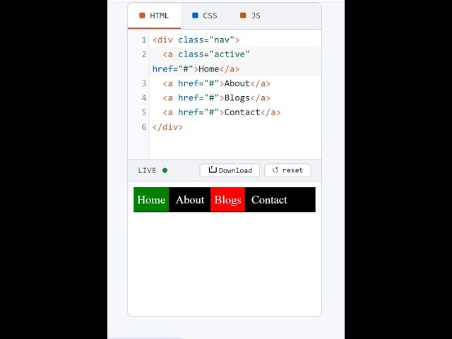 HTML Header Navigation Bar Hover using CSS #header #navigation #htmltutorial
