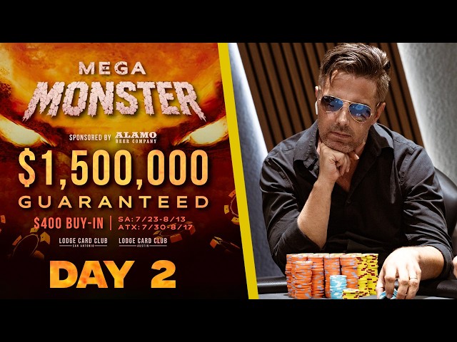 $1,600,000 Tournament!!! Day 2 FEATURE Table | Lodge Live Stream
