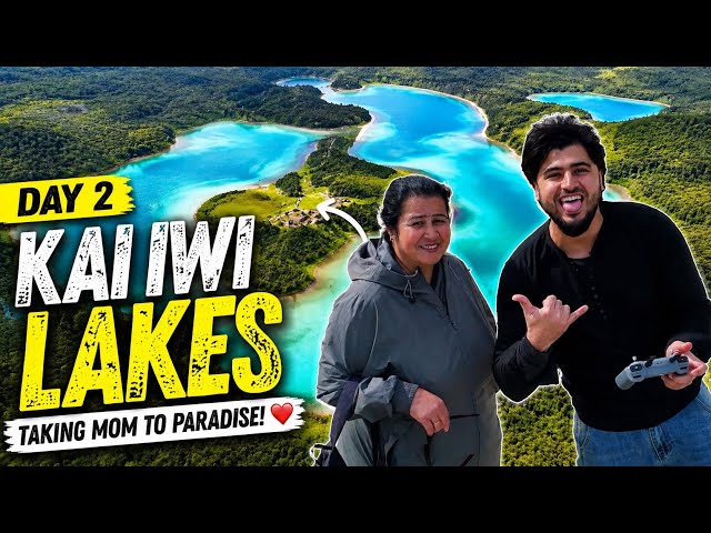 Taking My Mom to Kai Iwi Lakes 🇳🇿 | Lake Taharoa Loop Track | NZ Family Vlog | Indian Chinese Vlogs