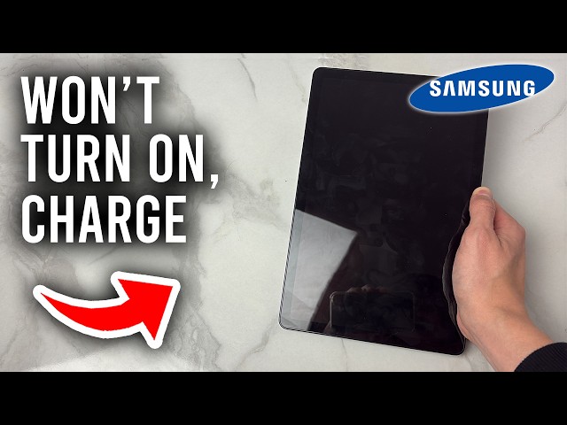 Fix Samsung Galaxy Tab Not Turning On, Not Charging & Black Screen - Tutorial