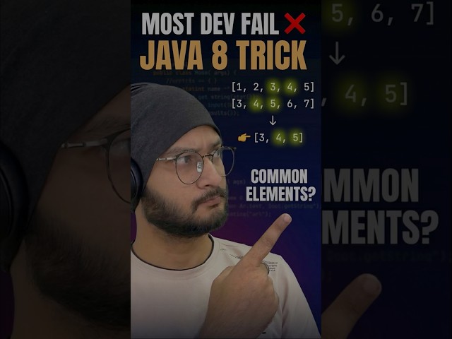 COMMON ELEMENTS ❌ MOST DEV FAILS 🤯 #dsa #coding #java #interview