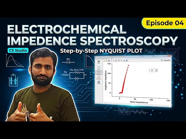 How to Plot Nyquist Plots in Electrochemical Impedance Spectroscopy? || EIS-04 ||Javed Chem Wallah
