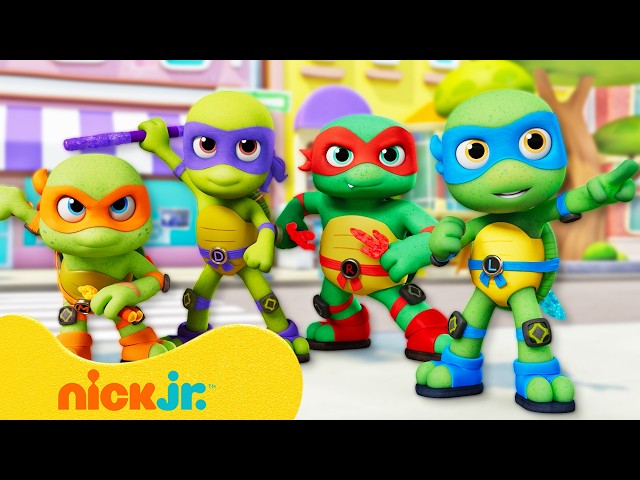 Teeny Mutant Ninja Turtles First Four Episodes! 🍕🐢 | Rubble & Crew