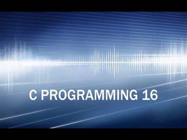 C programming tutorial-16-USING A 'SWITCH' STATEMENT