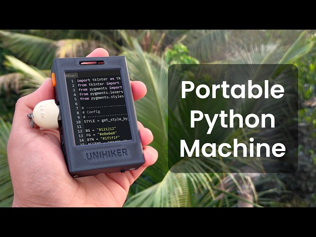 Making a portable python playground device with the Unihiker M10