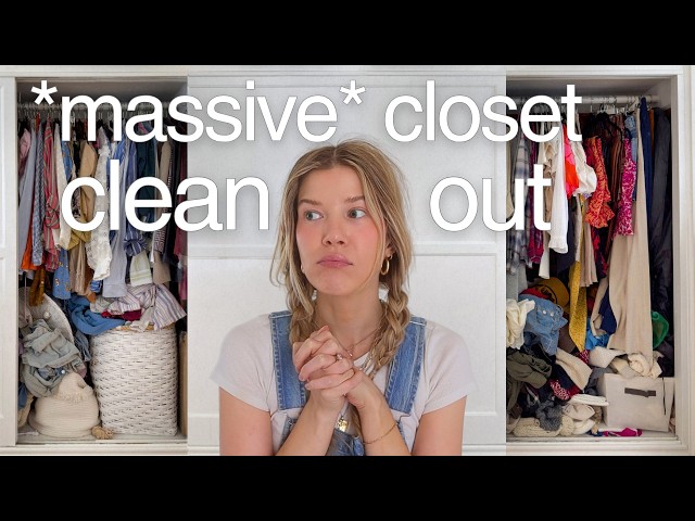 a massive closet clean out (+ storage &  organization hacks)