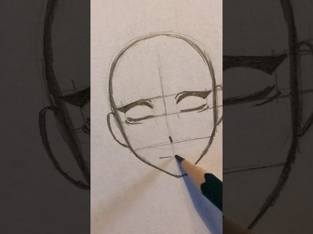 como desenhar rosto feminino no estilo de mangá #shorts #manga #desenhando #desenho #viral
