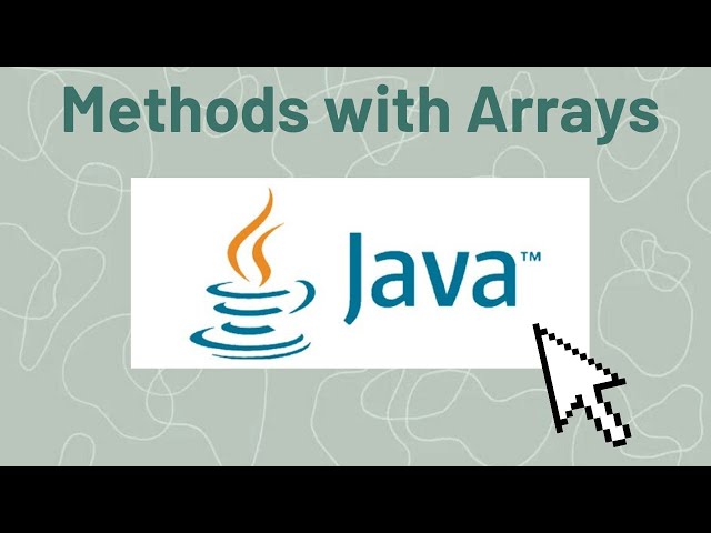 Java:Methods with 1D & 2D Arrays