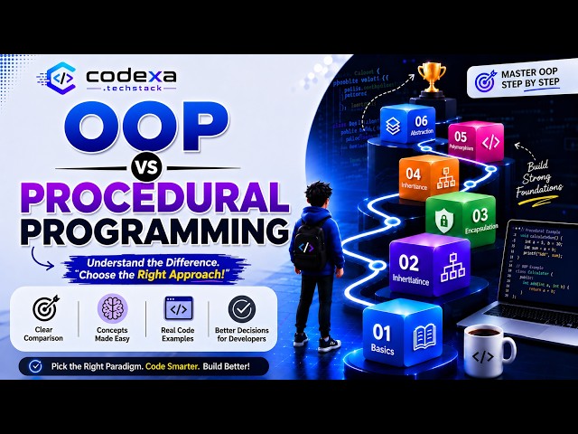 The difference between procedural and object-oriented programming | Lecture 8