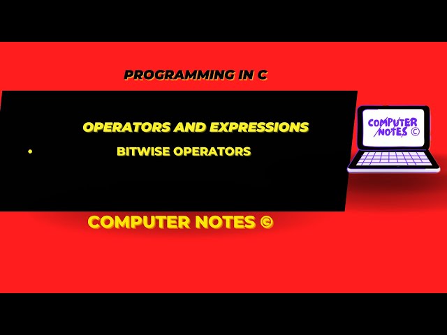 Bitwise Operators | Full Video in Description | Programming in C  #computerscience #bca