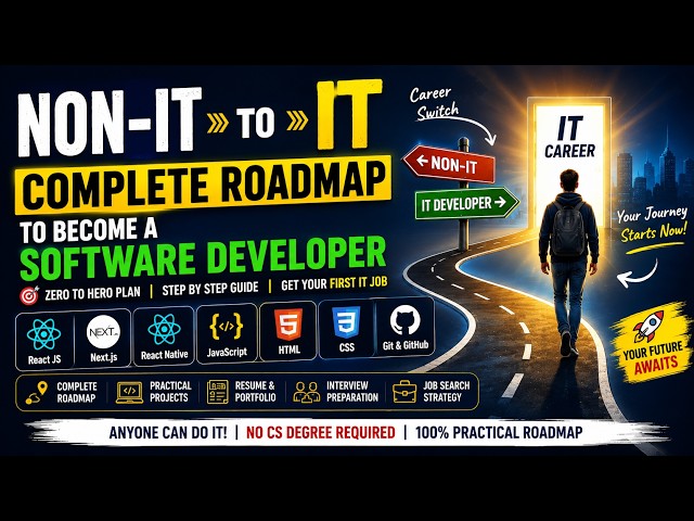 Want to switch from a Non-IT background to the IT industry? This video is your complete roadmap!