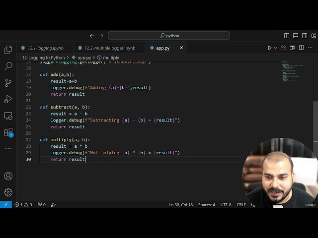 class 45  Logging With A Real World Example in krish naik