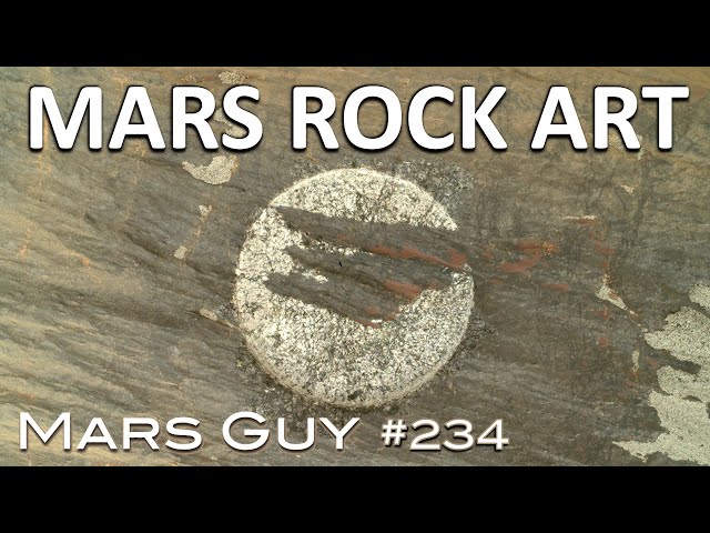 Perseverance unveils a petroglyph