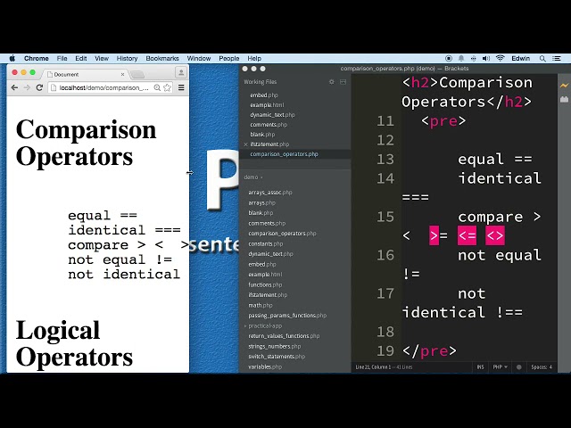 015 Comparison and Logical Operators   PHP Full Course 2021