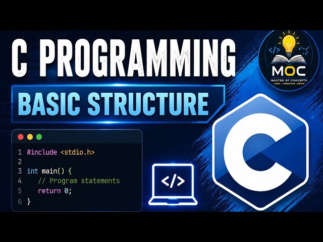 C Programming #1 | C Programming for Beginners |  Understanding Basic Structure