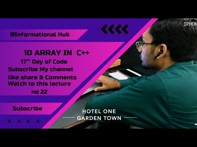 introduction to 1d Array | 17th  Day of Code | #array #1d