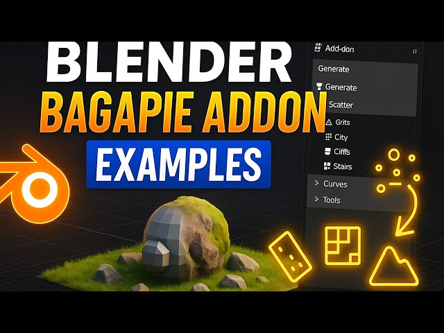 Blender Bagapie Addon Tutorial | Practical Examples for Beginners