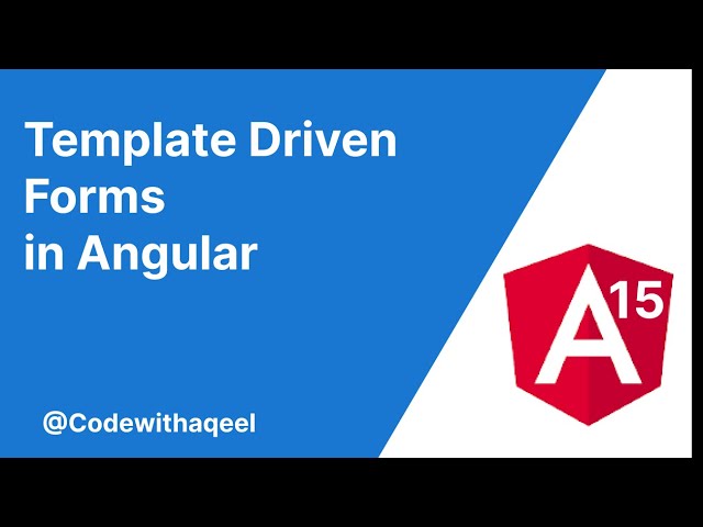 template driven forms in angular