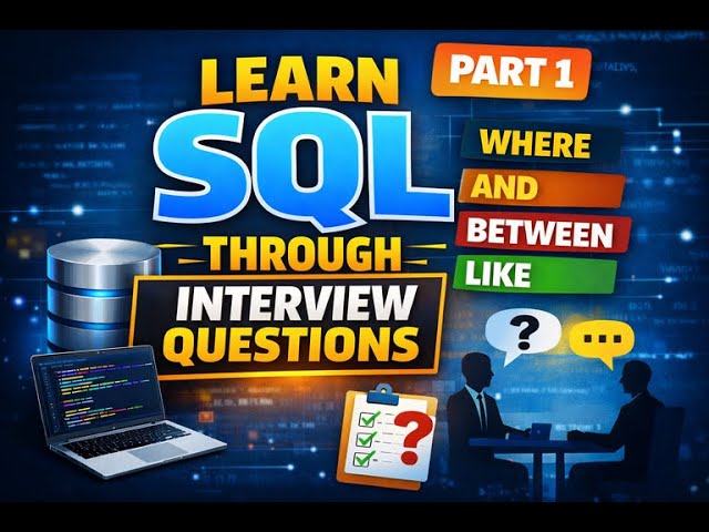 SQL WHERE Clause with AND & OR Operators | Learn SQL Through Interview Questions | Part-1