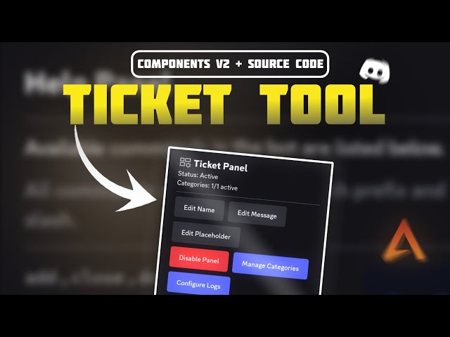 Create a Custom Discord Ticket Bot with Components V2 | Full Source Code + Setup Guide