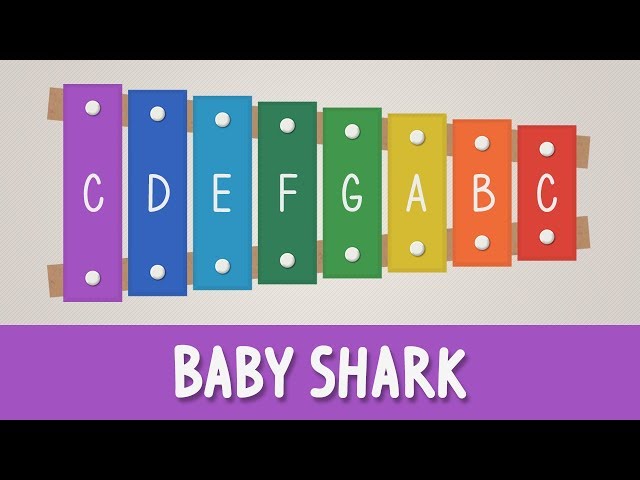 How to play Baby Shark on a Xylophone - Easy Songs - Tutorial