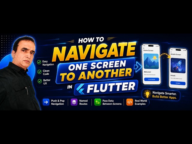 57. Flutter Navigate One Screen to Another | Navigation in Flutter | Navigator.push in Flutter