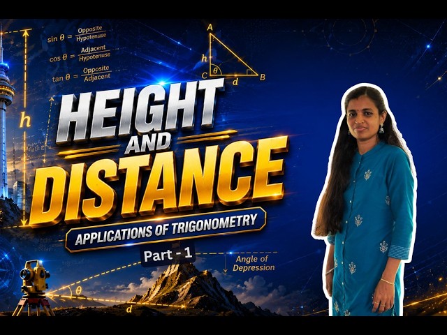 Height & Distance Part 1 | Trigonometry Malayalam | SSC RRB Bank 2026 🔥