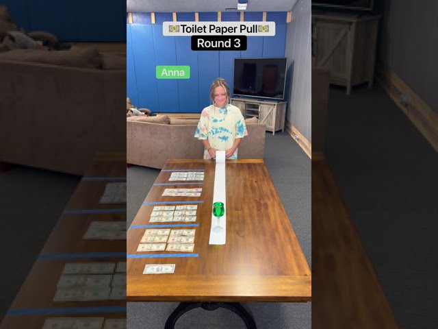 Toilet Paper Pull!! Round 3!!🍷💵