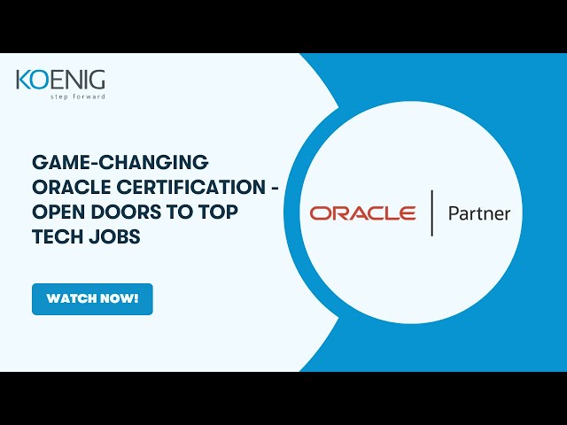 Game-Changing Oracle Certification — Open Doors to Top Tech Jobs
