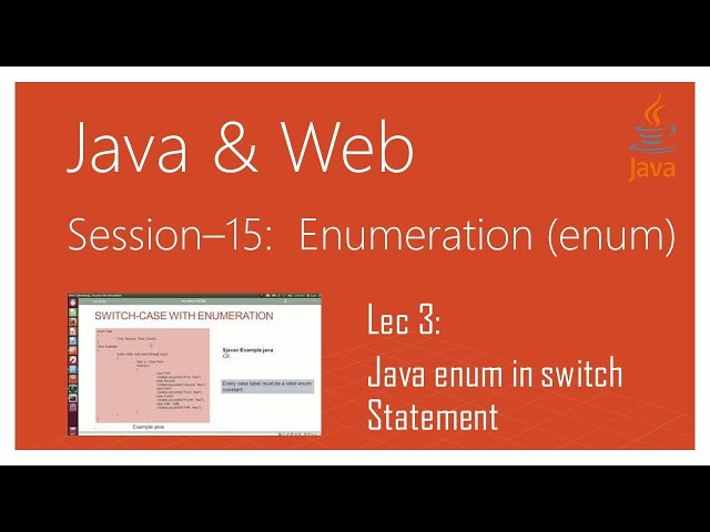 Enumeration ( enum ) in Java | #3 | Java enum in switch Statement