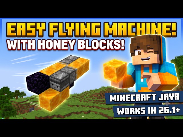 The Easiest Flying Machine You'll Ever Build! | Minecraft Tutorial
