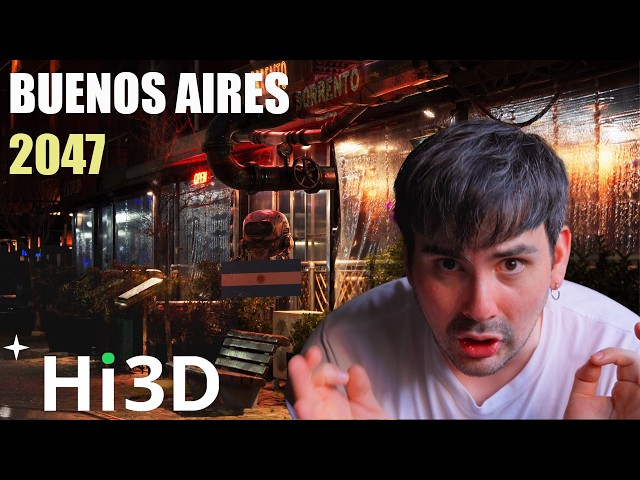 This Is What Buenos Aires Looks Like in 2047 — I Made This With Hi3D and Blender