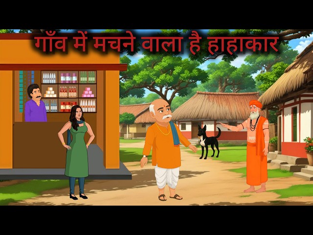 गाँव का अंधेरा सच । Gaon ka andhera sas । Hindi cartoon video। #hindicartoonvideo #hindimoralstory
