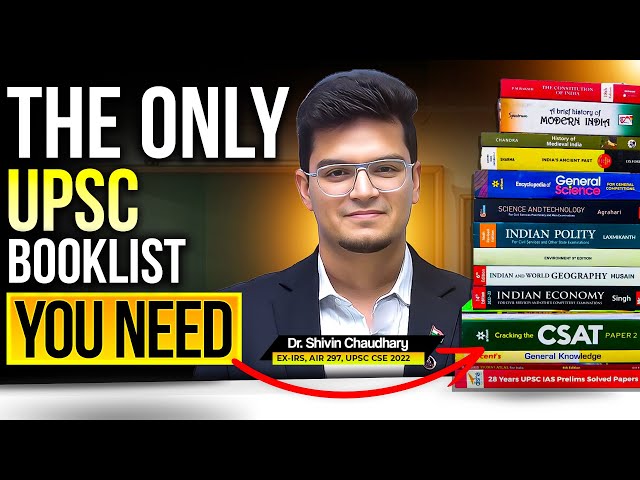 *Ultimate* Booklist & Resources for UPSC CSE | Dr. Shivin Chaudhary (AIR 297, UPSC CSE 2022)