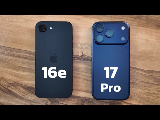 iPhone 16e vs iPhone 17 Pro