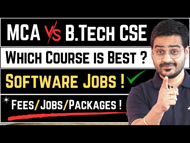 💥MCA or B.Tech CSE? Which is Better? MCA vs BTech Computer Science Jobs! #bca #MCA #btech #btechcse