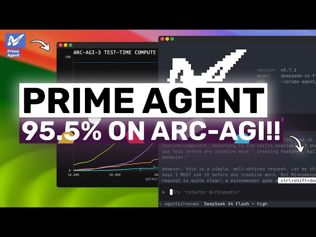 Prime Agent + V4 Flash,Claude,Codex: This is OPEN & TECHNICALLY the BEST AGENT HARNESS YET!