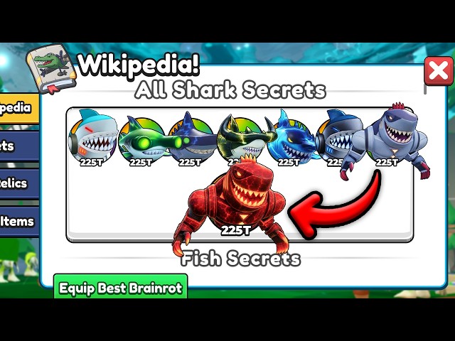 Starting Over As NOOB With ONLY SHARK SECRETS In Brainrot Evolution Roblox!