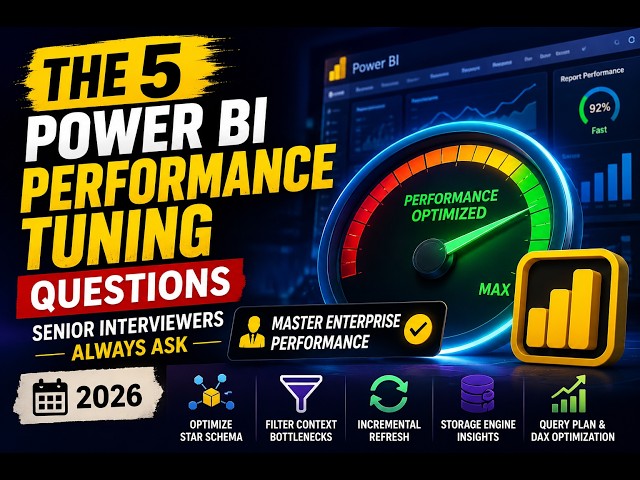 Power BI Interview Questions Every power bi Analyst Must Know Turning performance of report