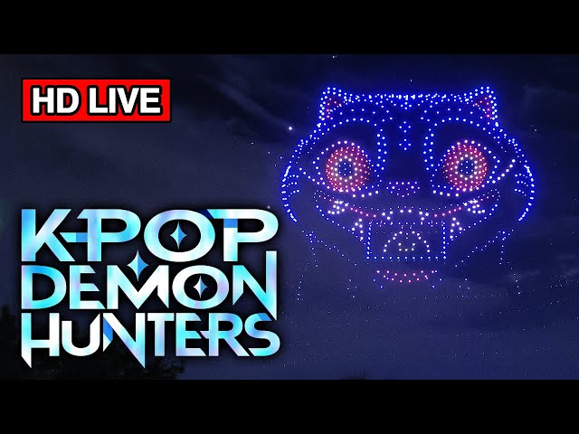 Live Korea 🔴 Seoul K-POP Demon Hunters Drone Show, Spectacular Korea Drone Show replay Live