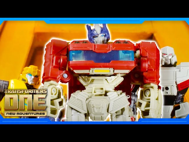 Optimus Primes Cybertronian Mega Jump Challenge  | Transformers One: New Adventures | Animation